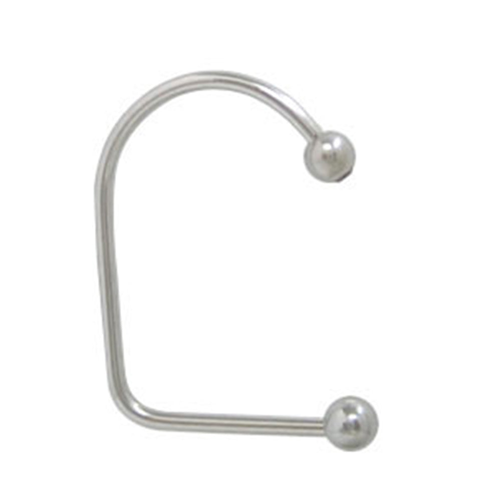 Surgical Steel 14 Gauge Labret Stud with Light Blue CZ Lippy Loop Lip - photo 2