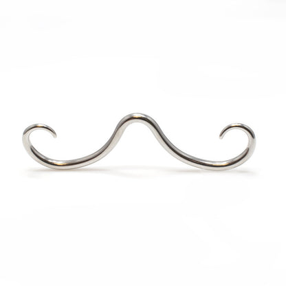 Surgical Steel 8 to 16 Gauge Mustache Septum Ring - 2 3/8 Inch - photo 3