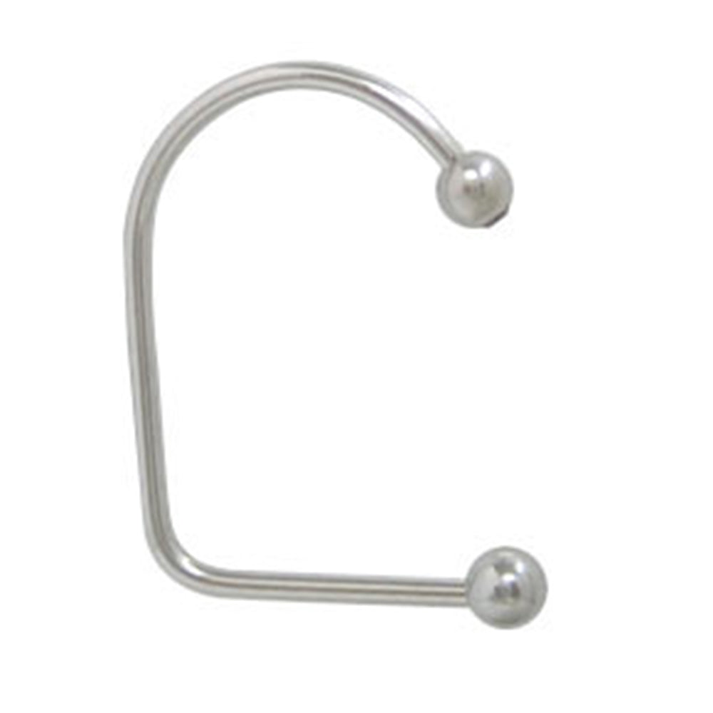 Surgical Steel 14 Gauge Labret Stud with Purple CZ Lippy Loop Lip - photo 2