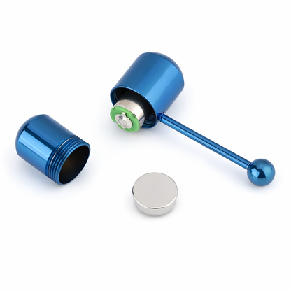 Surgical Steel Vibrating Tongue Barbell 14 Gauge Blue - photo 4