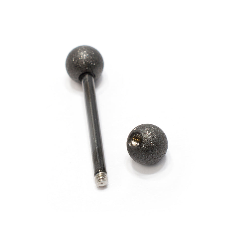 Surgical Steel 14 Gauge Sand Finish Barbell with Ball Ends - photo 3