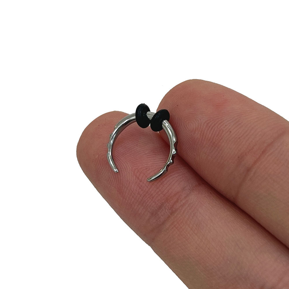 Surgical Steel Ridged Edge Septum Pincher 8 to 14 Gauge 10mm & 12mm - photo 10