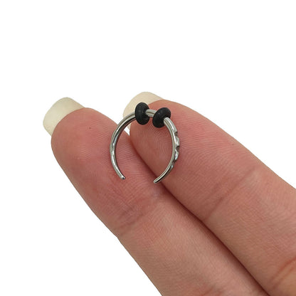 Surgical Steel Ridged Edge Septum Pincher 8 to 14 Gauge 10mm & 12mm - photo 11