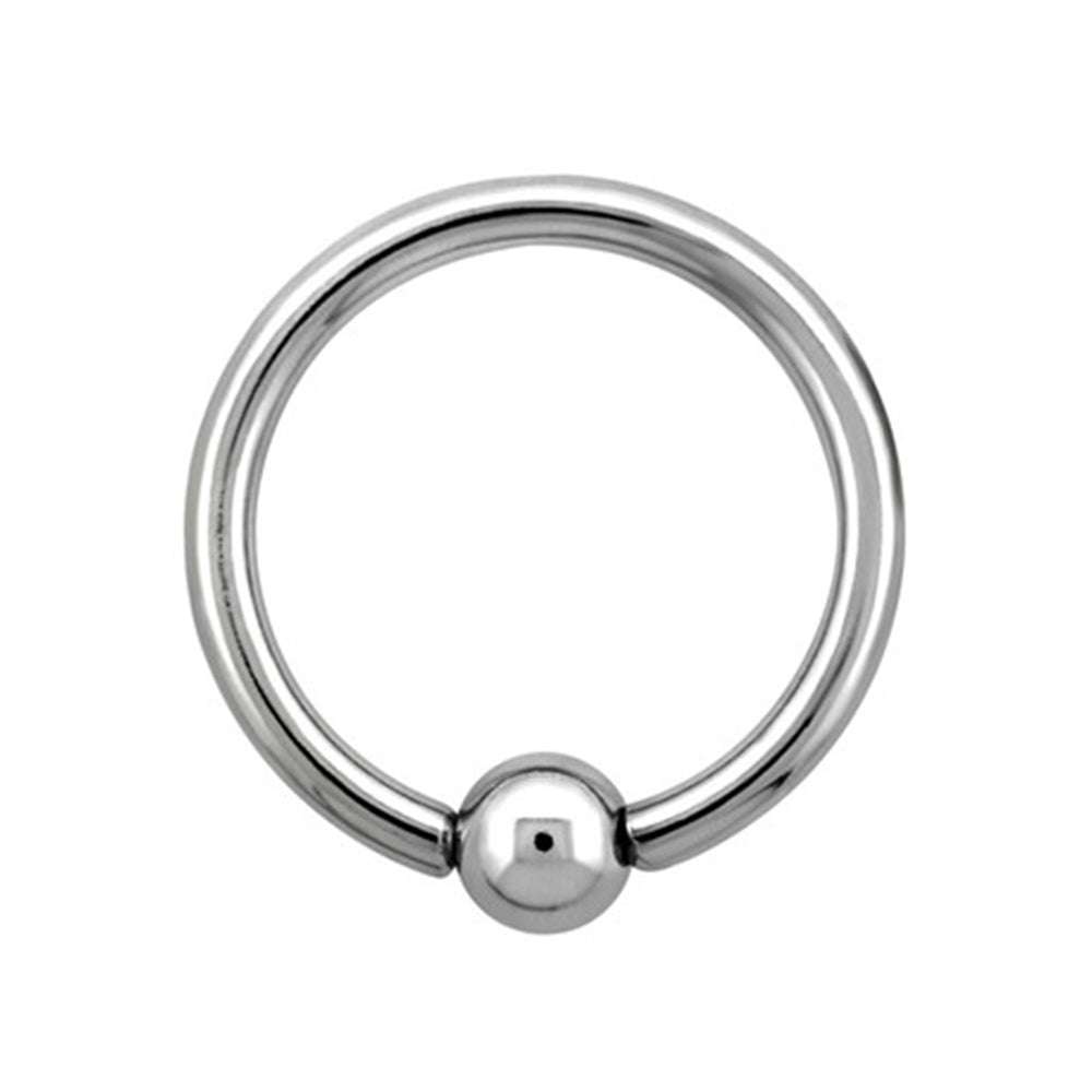 Surgical Steel 14 Gauge Sterilized Captive Bead Ring with 4mm Ball - photo 2