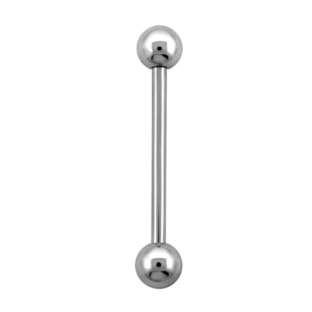 Surgical Steel 14 Gauge Sterilized Straight Barbell with 5mm Balls - photo 2