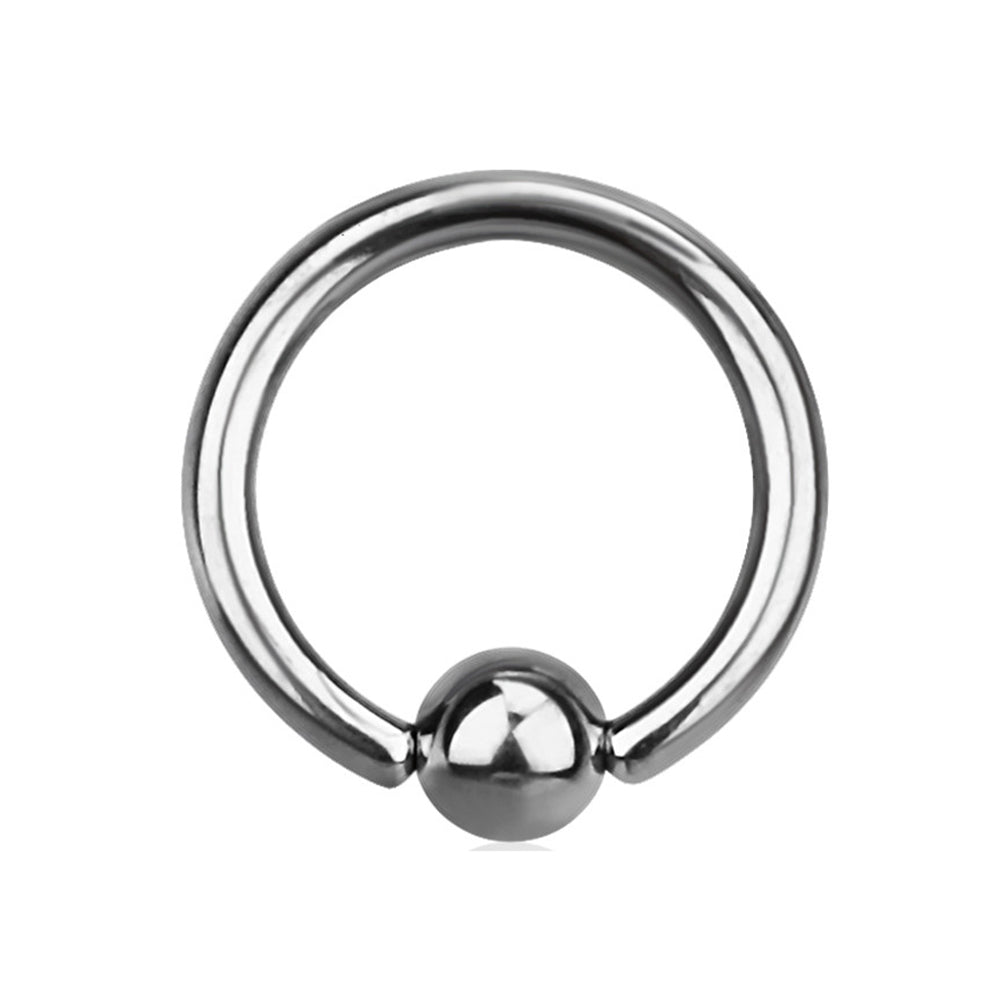 Titanium 14 Gauge Sterilized Captive Bead Ring with 4mm Ball - photo 2