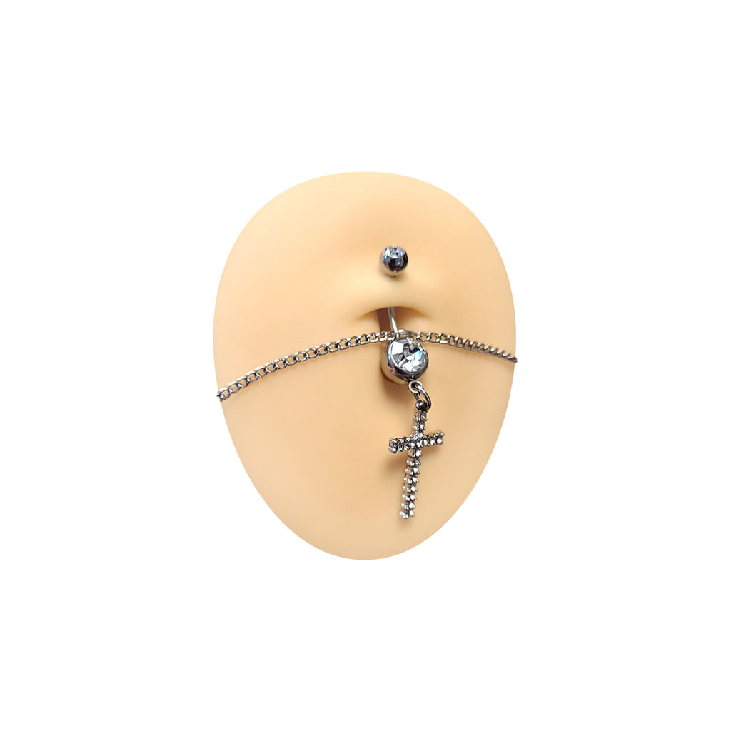 Surgical Steel Dangle Belly Chain Belly Button Ring