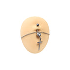 Surgical Steel Dangle Belly Chain Belly Button Ring