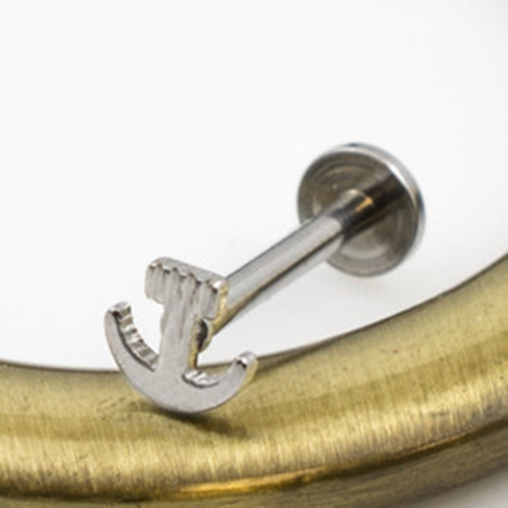 Surgical Steel 14 Gauge Labret Stud with Anchor - photo 2