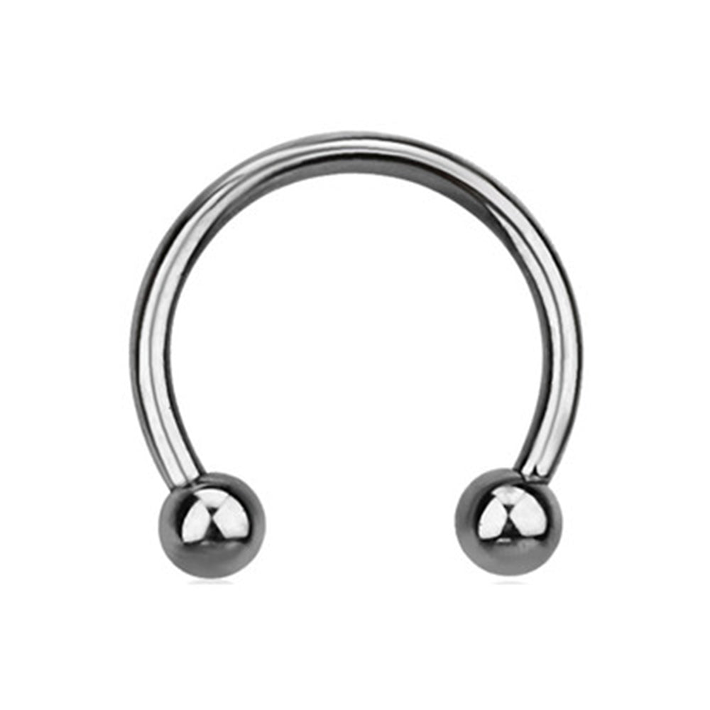 Titanium 16 Gauge Sterilized Ball Horseshoe Circular Barbell - photo 2