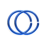 PVD Surgical Steel 16 Gauge Bendable Seamless Hoop Rings - 8 Pack