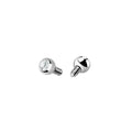 Titanium internally threaded CZ replacement ball tops