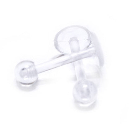 Clear Acrylic Flat Back Labret Retainer 16 Gauge - 8mm - photo 3