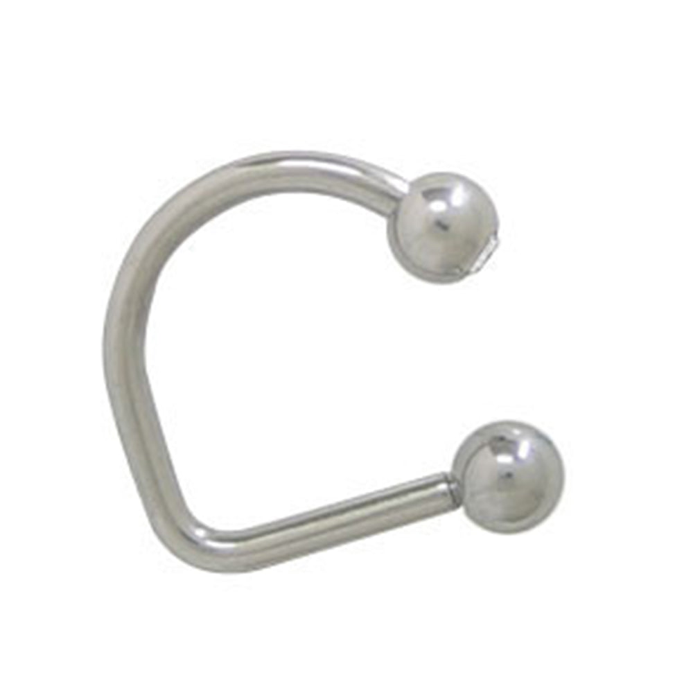 Surgical Steel 16 Gauge Labret Stud with Clear CZ Lippy Loop - photo 2