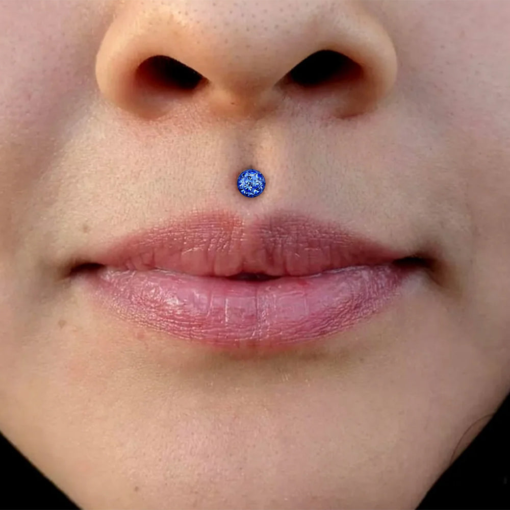 Surgical Steel 16 Gauge Labret Stud with Ferido Ball