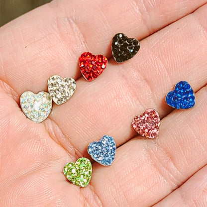 Surgical Steel 16 Gauge Tongue Barbell with Paved CZ Heart - photo 2