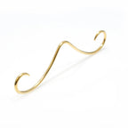 Surgical Steel 16 Gauge Septum Ring Gold PVD with Mustache - photo 2