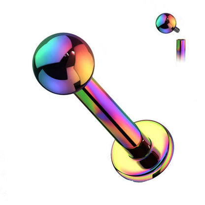 Titanium 16 Gauge Flat Back Labret Stud with 3mm Ball - photo 6