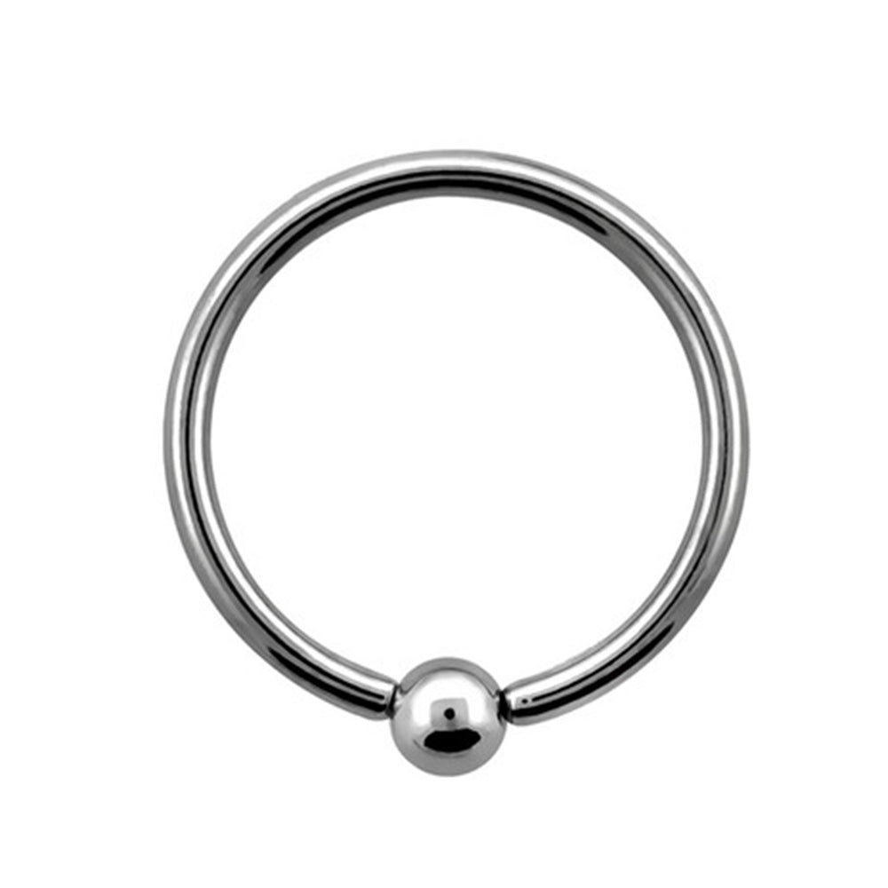Surgical Steel 16 Gauge Sterilized Captive Bead Ring with 3mm Ball - photo 2
