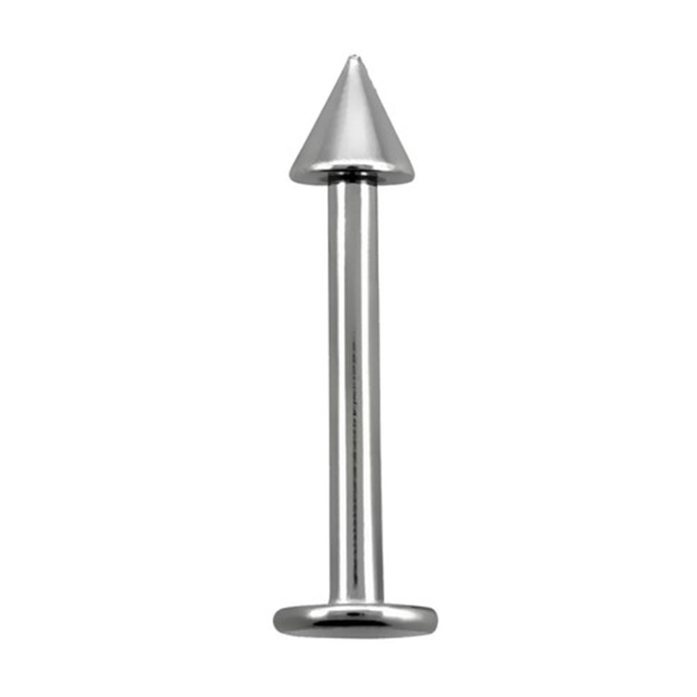 Surgical Steel 16 Gauge Sterilized Spike Labret Stud Flat Back - photo 2