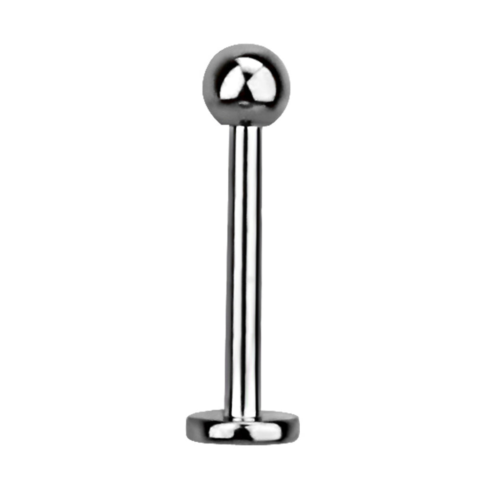 Titanium 16 Gauge Sterilized Ball Labret Stud Flat Back - photo 2