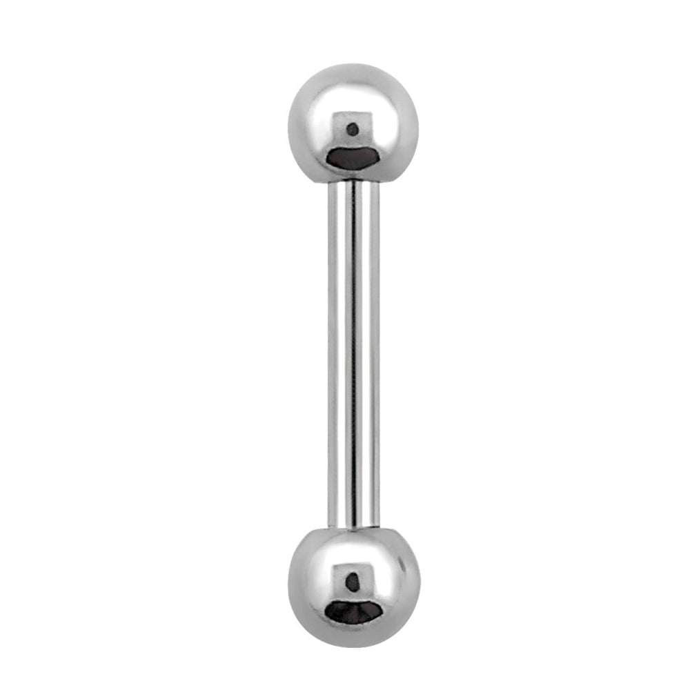 Surgical Steel 16 Gauge Sterilized Tongue Barbell with 3mm Balls - photo 2