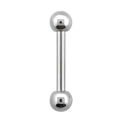 Surgical Steel 16 Gauge Sterilized Tongue Barbell with 3mm Balls - photo 2