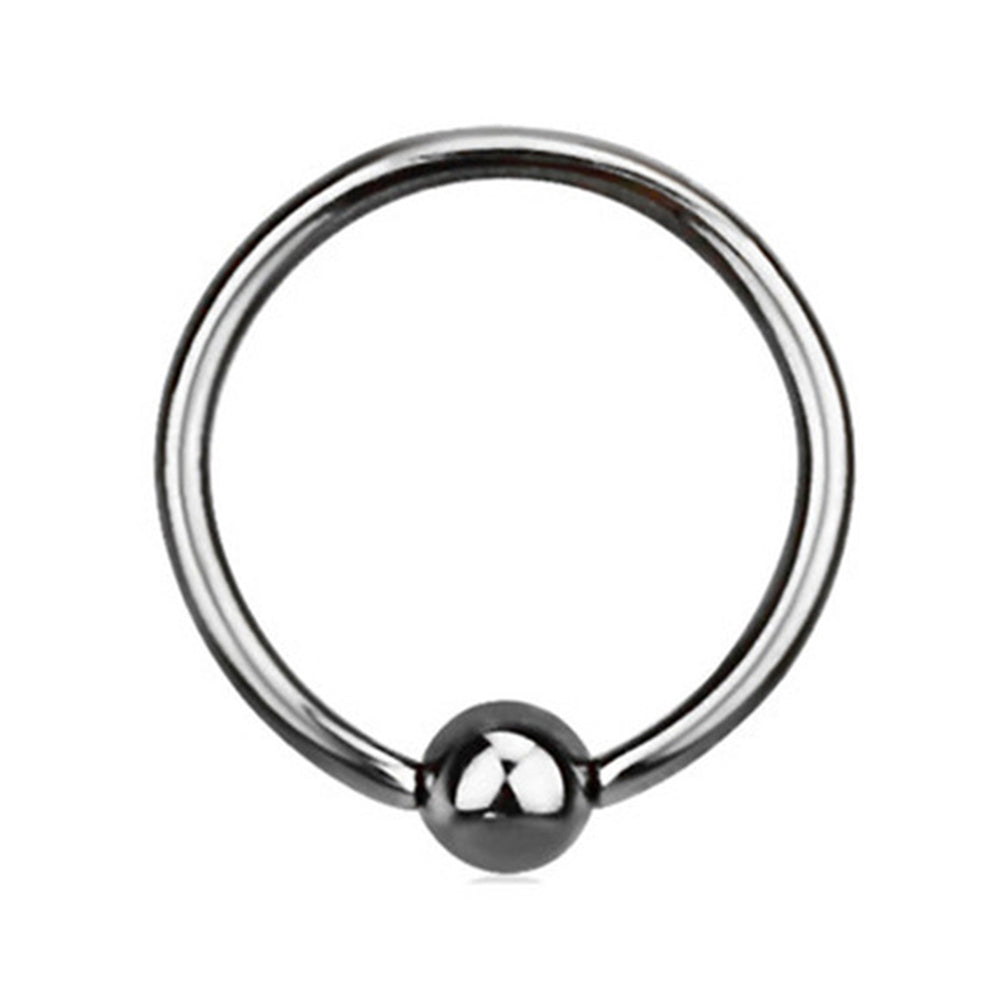 Titanium 16 Gauge Sterilized Captive Bead Ring with 3mm Ball - photo 2