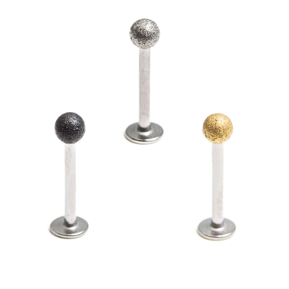 Surgical Steel 16 Gauge Monroe Labret Stud with Vintage Finish