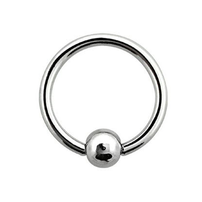 Surgical Steel 18 Gauge Sterilized Captive Bead Ring with 4mm Ball - photo 2
