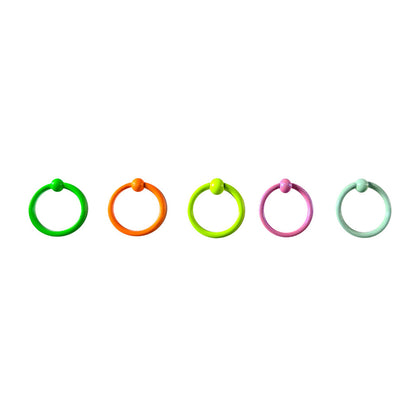 Surgical Steel Captive Bead Rings UV Colors 18 Gauge 8mm - 5 Pack - photo 3
