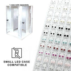 Surgical Steel Clear Round CZ Stud Earrings 3mm to 8mm - 72 Pairs