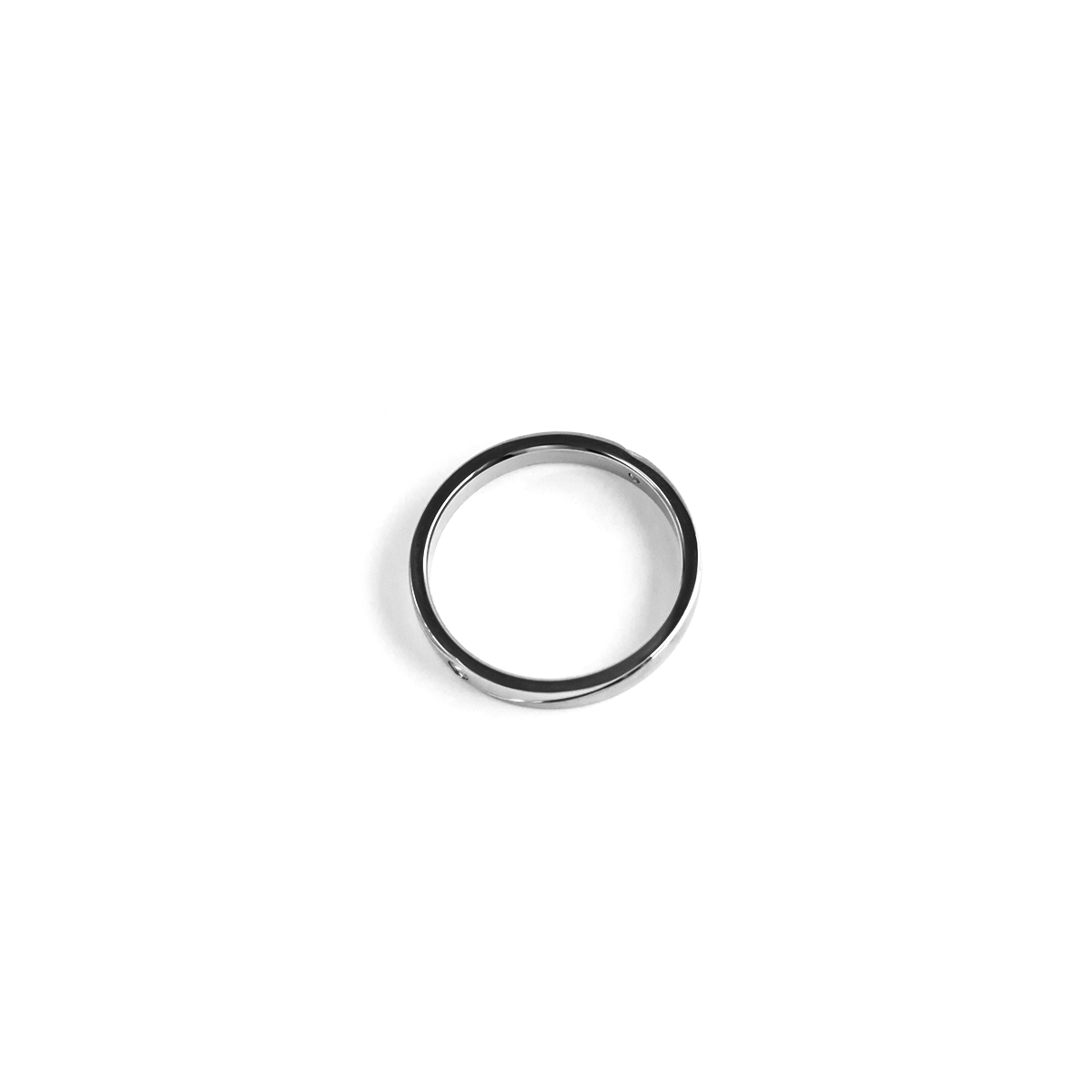 Surgical Steel D Shape Beloved Diamond Wedding Ring