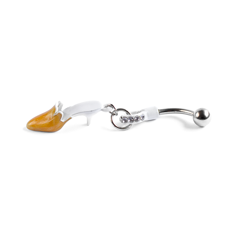Surgical Steel High Heel Shoe Dangle Belly Button Ring
