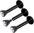 Black Anodized Surgical Steel 16G Vertical Labret Crystal - 3 Pack