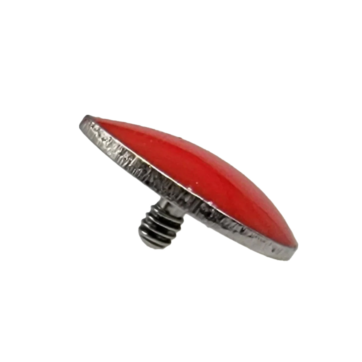 Surgical Steel Dermal Top 14 Gauge Red Blood Tear Drop - Kruelty - Photo 3