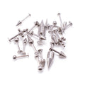 Surgical Steel 14 & 16 Gauge Labret Monroe Studs Random - 20 Pack