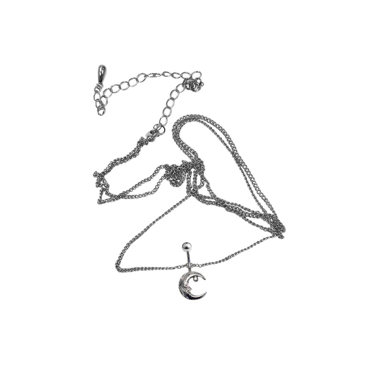 Surgical Steel Star Belly Chain Belly Button Ring