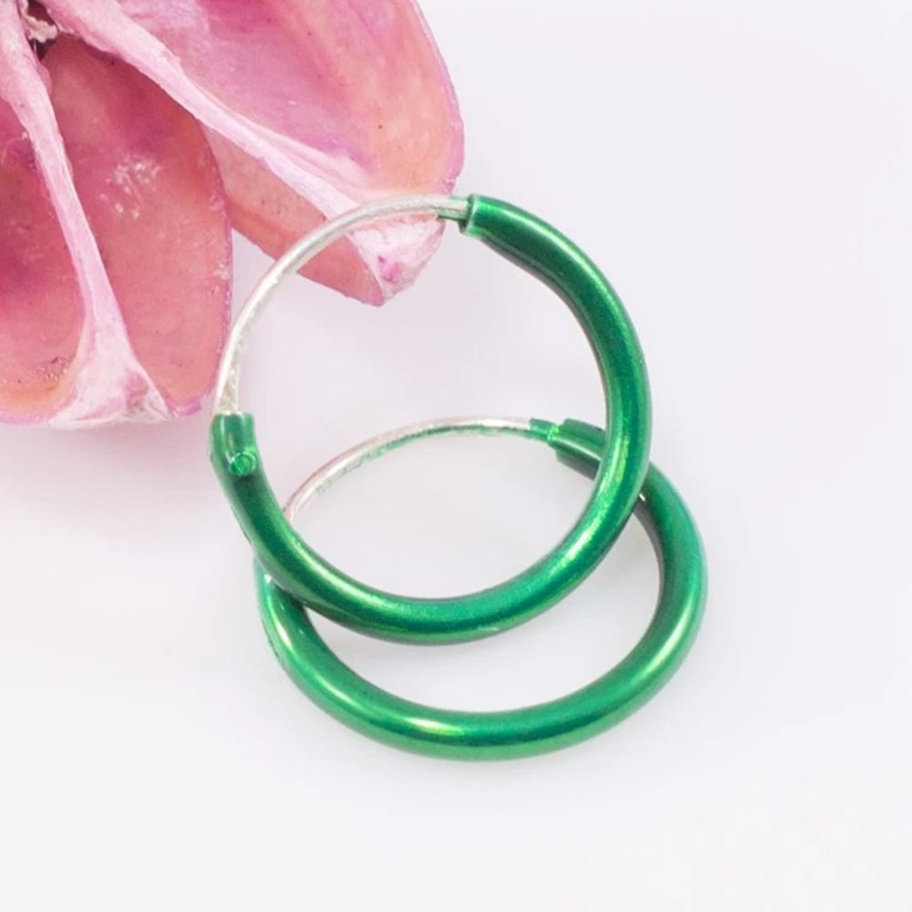 Surgical Steel 22 Gauge Hinged Clicker Hoop 3/8 Inch with PVD Color - photo 2