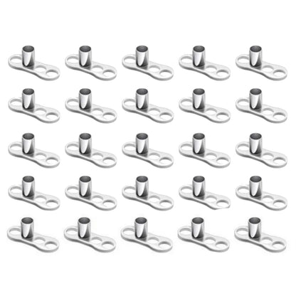 Surgical Steel 14 Gauge 2mm Rise Dermal Anchor Base with 3 Holes