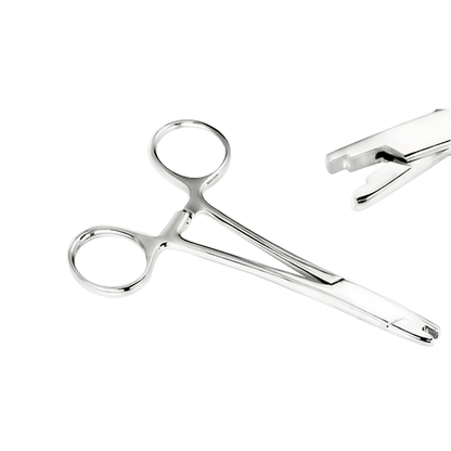 Surgical Steel Dermal Anchor Holder Tube Hemostat Forceps with Tops - photo 3
