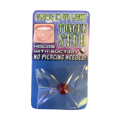 Acrylic 8mm Fake Tongue Stud Ring with UV Glow & Glow in the Dark - photo 3