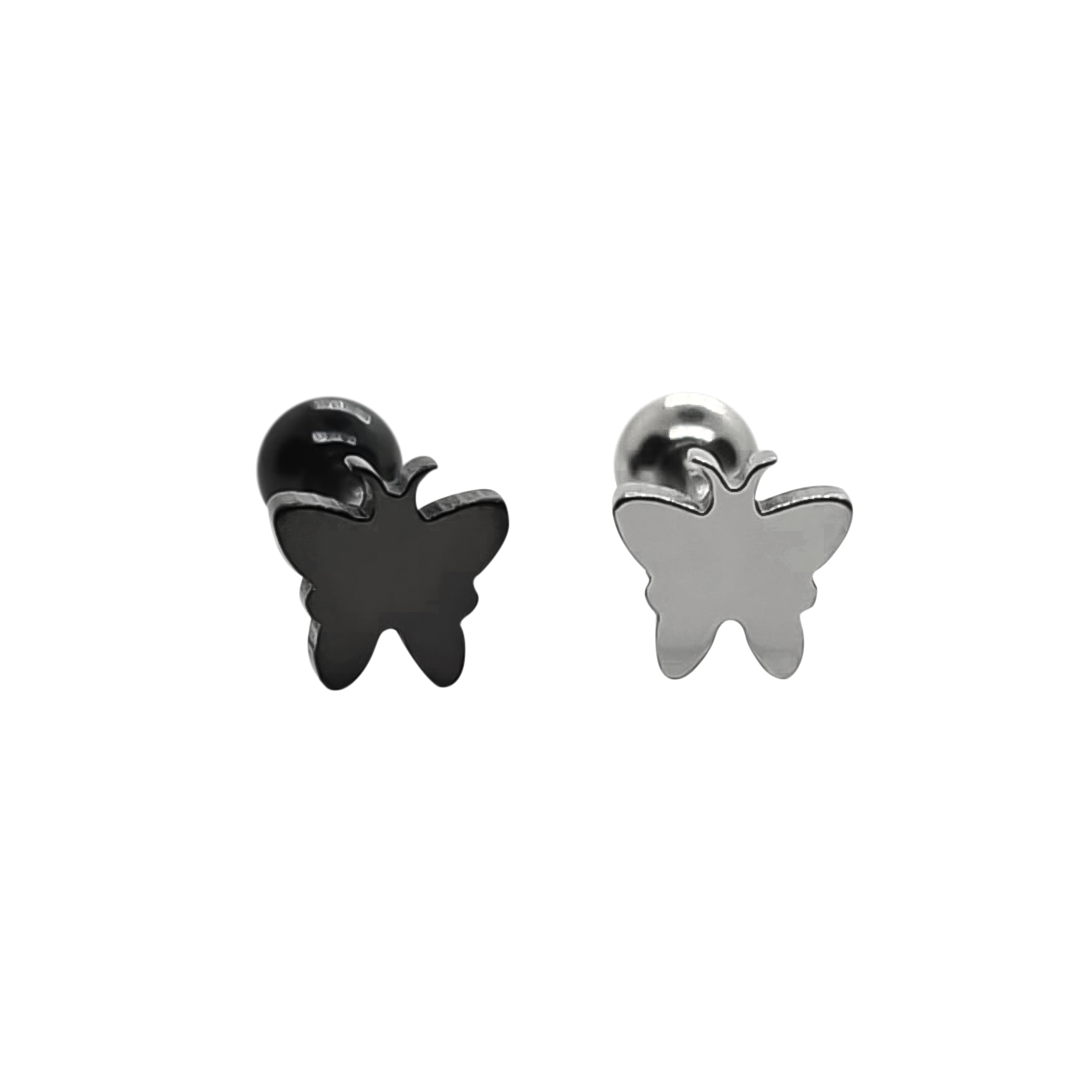 Surgical Steel 14 Gauge Tongue Barbell with Flat Butterfly - photo 3