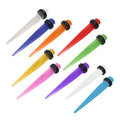 Acrylic 2 Gauge UV Glow Ear Stretching Tapers - Pair