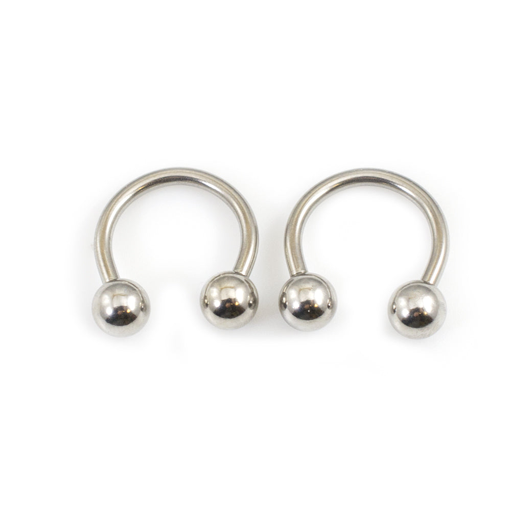 Surgical Steel Eyebrow Piercing Kit Horseshoe & Labrets - 30 Pack
