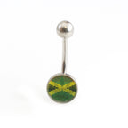 Surgical Steel 14 Gauge Lenticular Emoji & Pot Leaf Belly Rings - Pair - photo 4
