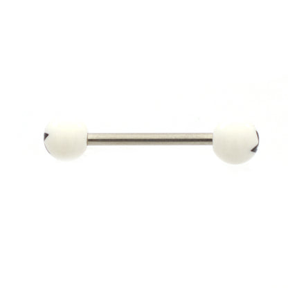 Surgical Steel Tongue Barbells 14G 15mm with Star Balls - 4 Pack - photo 6