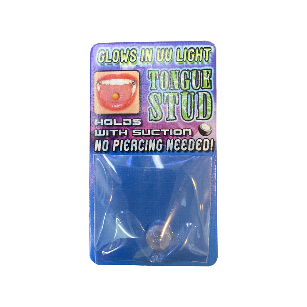 Acrylic 8mm Fake Tongue Stud Ring with UV Glow & Glow in the Dark - photo 2