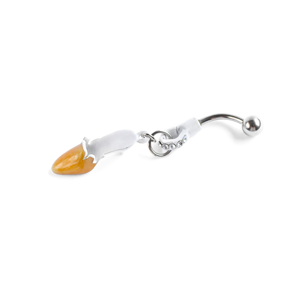 Surgical Steel High Heel Shoe Dangle Belly Button Ring