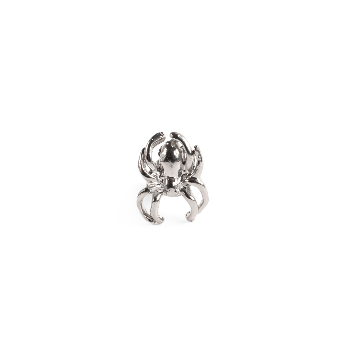 Surgical Steel 16 Gauge Flat Back Labret Stud with Spider Design - photo 2